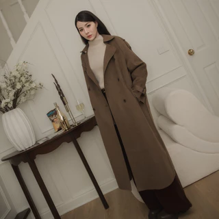 PHONICS LONG TRENCHCOAT ผ้าวูลแบบพรีเมี่ยม กันหนาวได้เยอะมาก