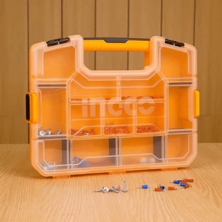 INGCO กล่องใสเครื่องมือ อเนกประสงค์ 15 นิ้ว สามารถวางซ้อนกันได้ รุ่น PBX1511 ( Plastic Organizer )