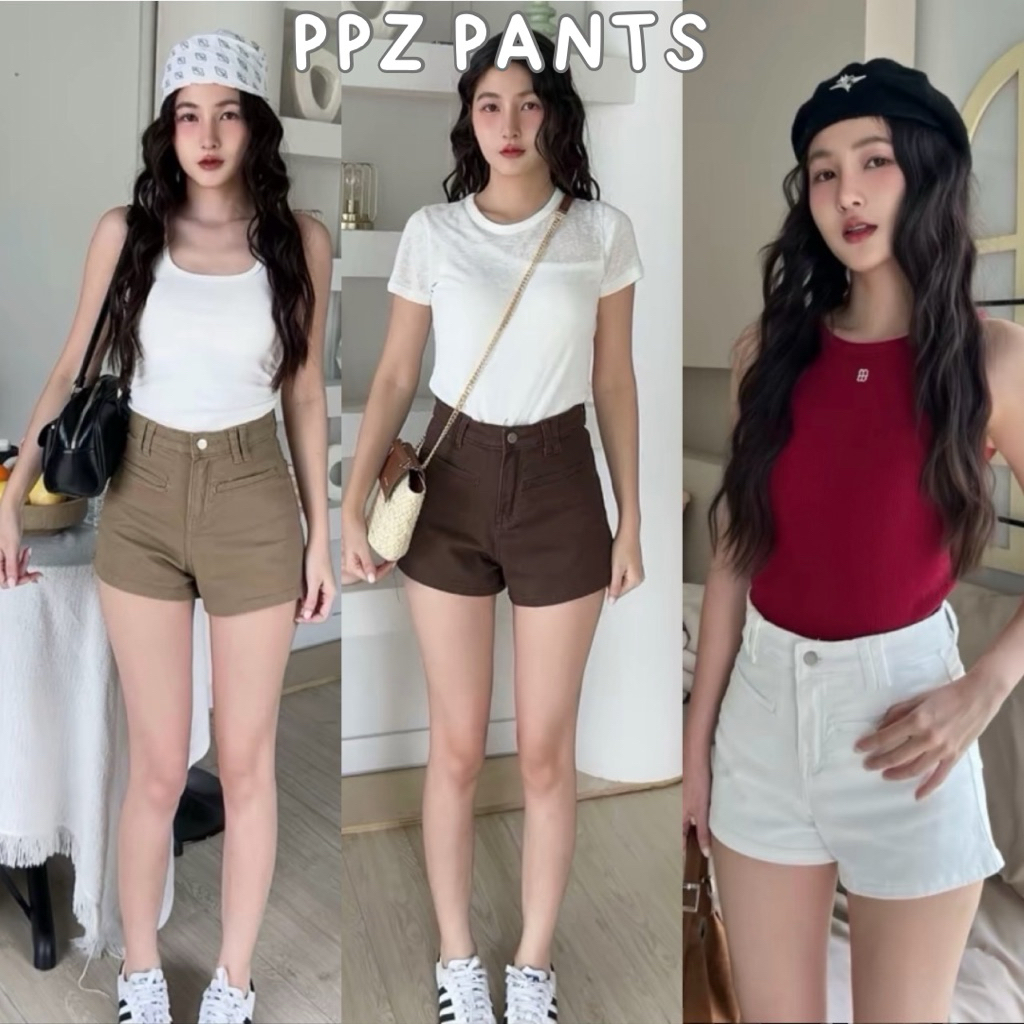 ᴄᴀʏʟᴀ✨กางเกงขาสั้น เป๋าเจาะ ผ้ายีนส์ยืด นิ่ม ใส่สบาย กางเกงยีนส์ผู้หญิง