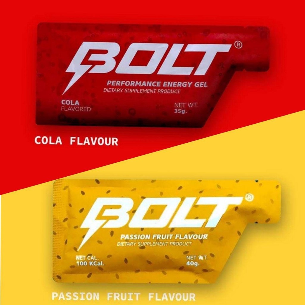 BOLT Energy Gel รสโคล่า/เสาวรส 40 g. (ซื้อ 5 แถม1)