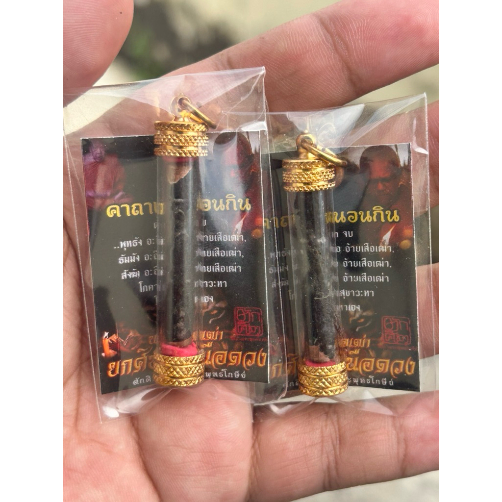 ตะกรุดพญาเสือเฒ่านอนกิน เเบบพร้อมใช้ พระอาจารย์ประสูติ