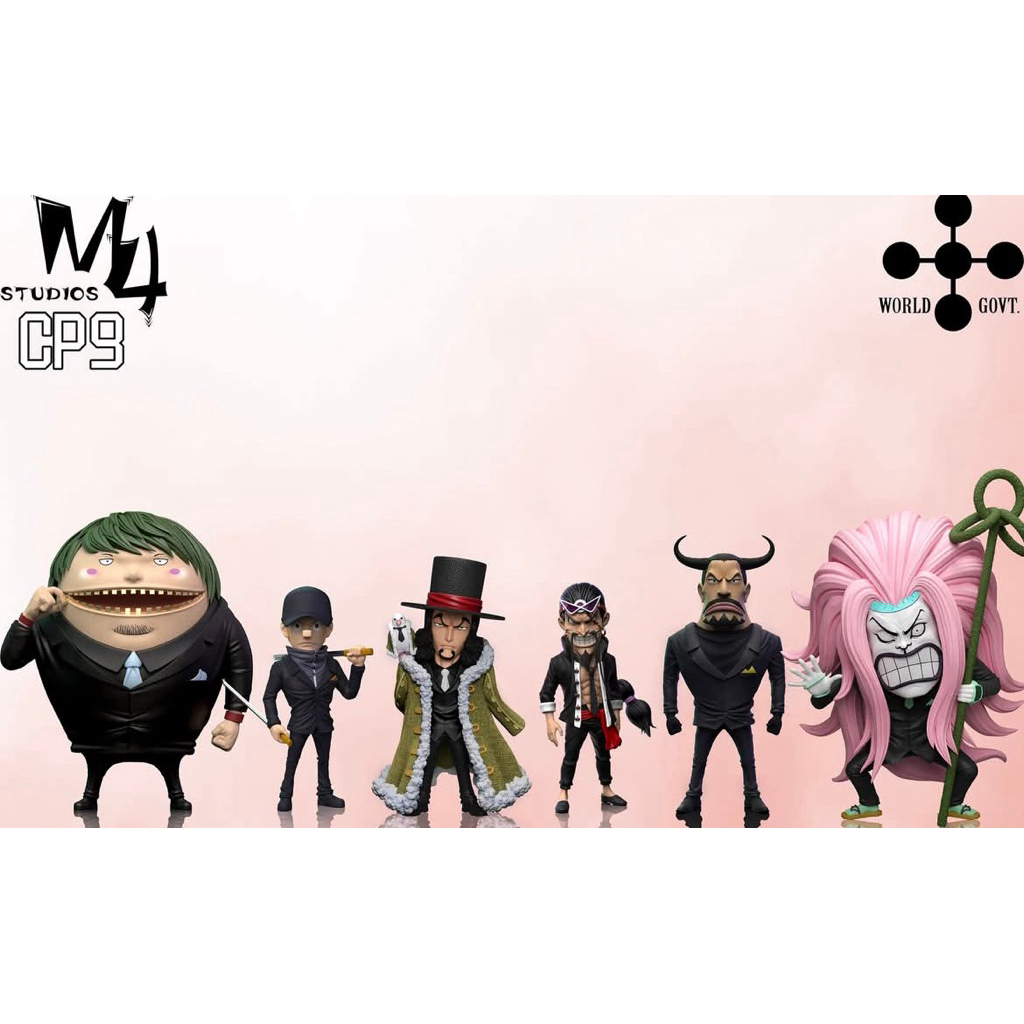 Resin WCF OnePiece - CP9 ( Set of 7) by M4 Studio