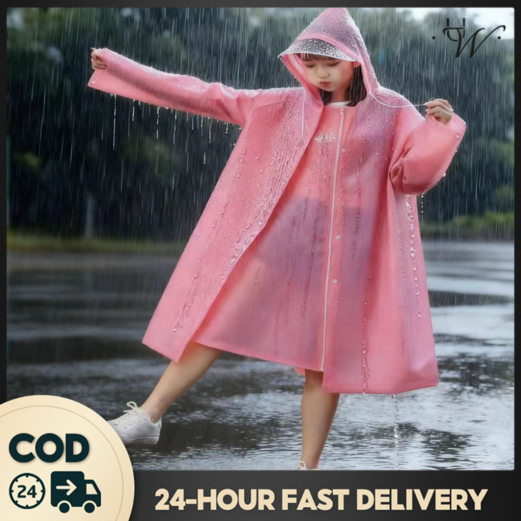 UniWear | เสื้อกันฝนสไตล์เกาหลี แฟชั่น กันน้ำ EVA เสื้อกันฝนแบบหนา ผ้ากันฝนไซส์ใหญ่พิเศษ Rain coats
