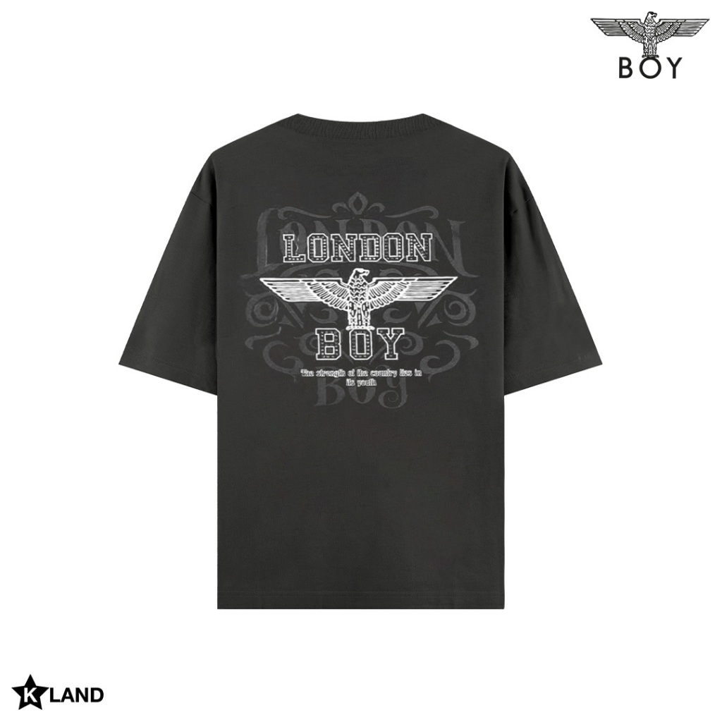 [ได้รับใน 4 ชม.] Boy London T-Shirt เสื้อยืดบอยลอนดอน สีดำ แขนสั้น โอเวอร์ไซส์ สตรีทแวร์ ของแท้ พร้อมส่ง (BOY53TS1269U)
