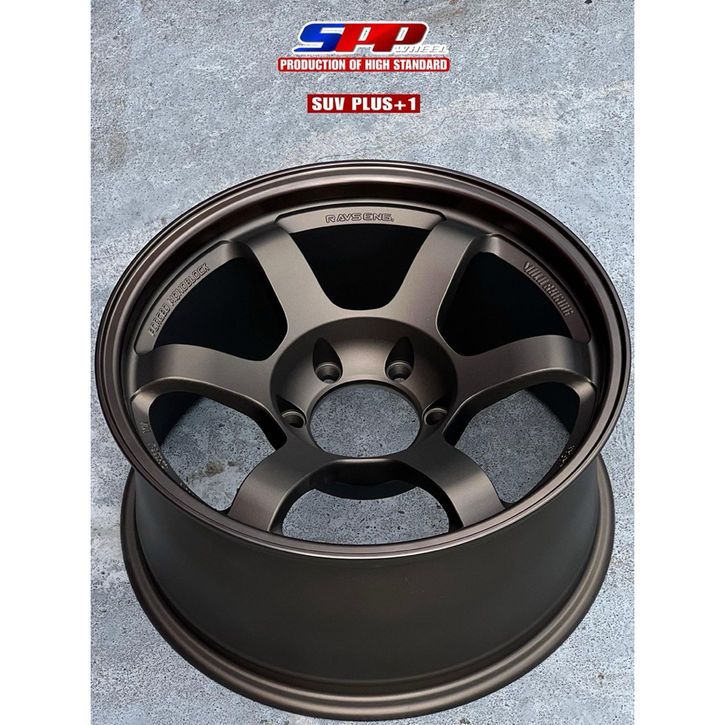 (พร้อมส่ง) ล้อTE37 SPP ไทย100% สีเข้มเทียบแท้ SUV Plus +1ปี2025