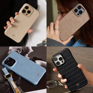 (16 series)MUSE Croc Phone Case With MagRing EARTH TONE