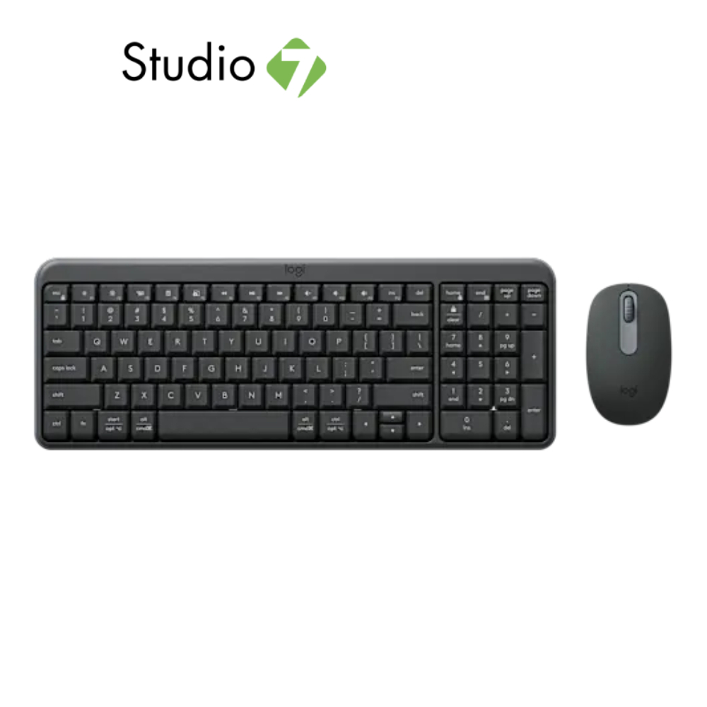 Logitech คีย์บอร์ด+เมาส์ไร้สาย รุ่น MK250 by Studio7