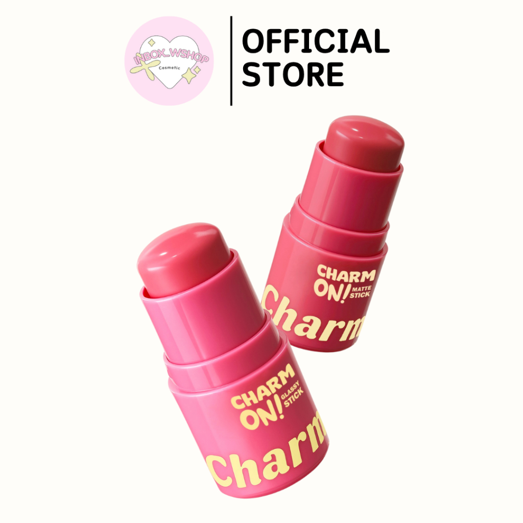 (พร้อมส่ง-ส่งไว ของแท้ 100%) Charmiss Charm On ! Blush Stick 3 g.