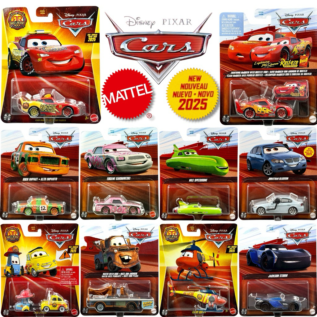 🚨ใหม่ 2025🚨 MATTEL | รถเหล็กจากการ์ตูน CARS DISNEY PIXAR - LIGHTNING MCQUEEN ลิขสิทธิ์แท้ 100%