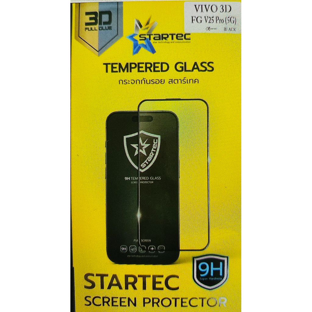 VIVO V25 PRO 5G TEMPERED GLASS FULL GLUE ** 3D **