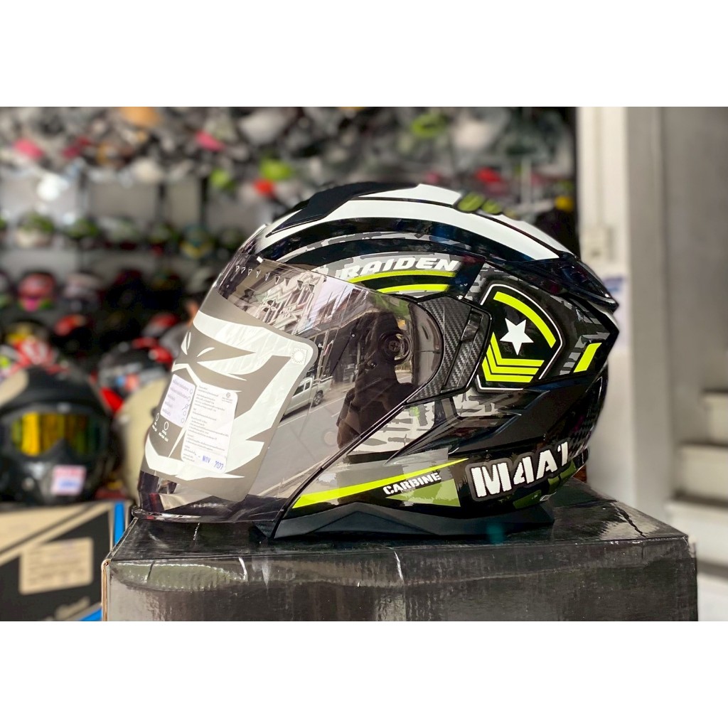 หมวกกันน็อค Raiden Defence Open face มีแว่น 2 ชั้น