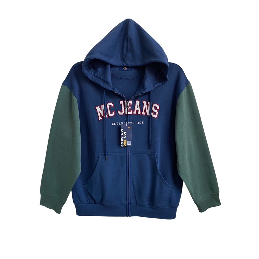 ใส่กันหนาว พร้อมส่ง✅ Mc Jeans เสื้อใส่ได้ผู้ชาย หญิง สีกรม ผ้านุ่มสวมใส่สบาย ทรงregular แท้จากช็อป