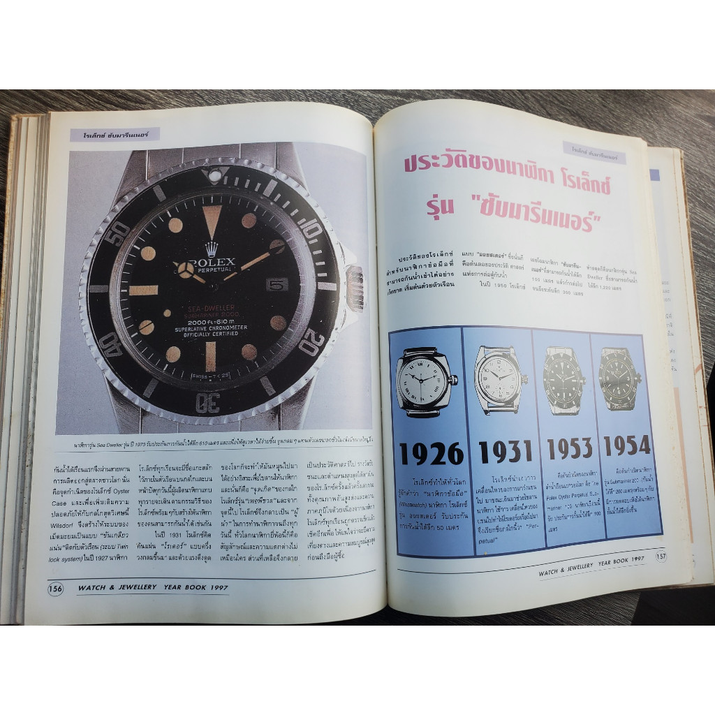 The WATCH '97 & JEWELLERY Year Book" ซึ่งจัดพิมพ์ในปี 1997 (พ.ศ. 2540) เป็นแหล่งรวบรวมข้อมูลเกี่ยวกั