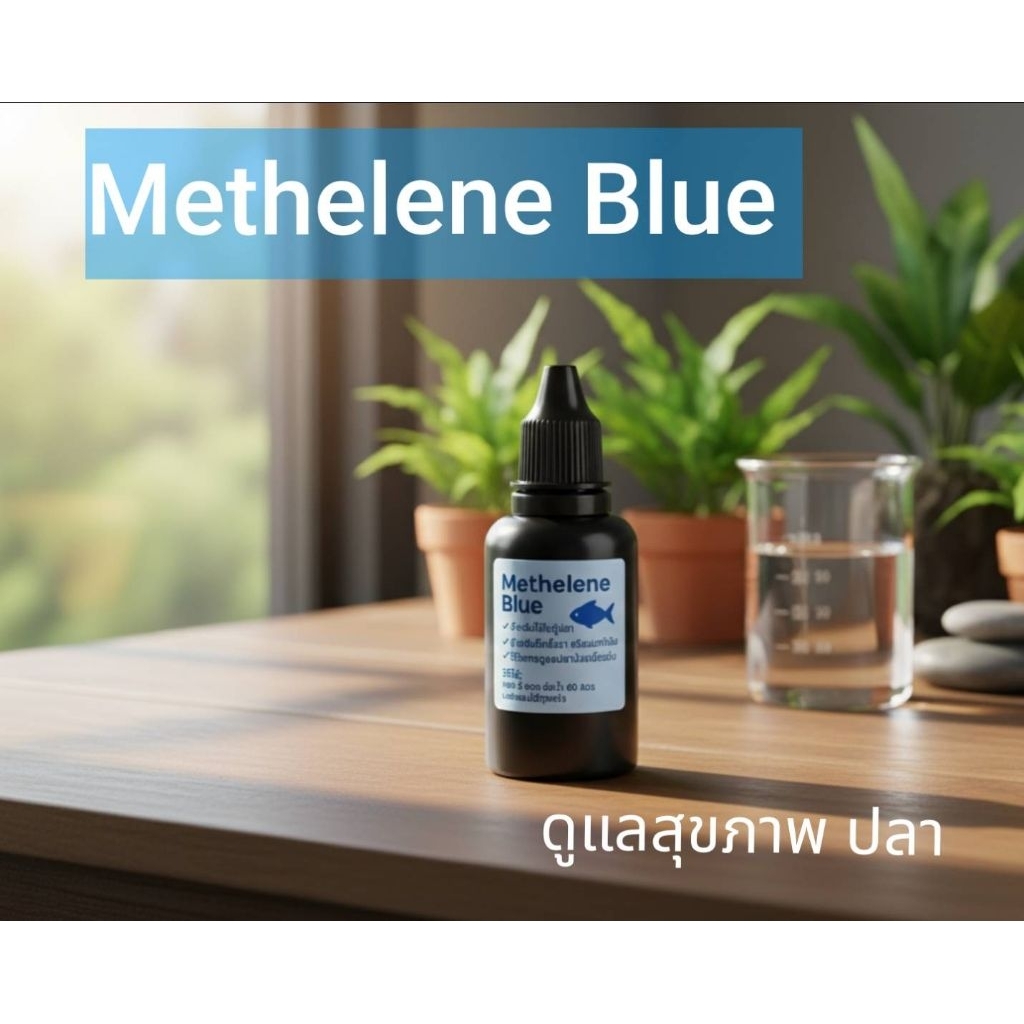 เมทิลีน บูล (Methylene Blue) สําหรับตู้ปลาสวยงามลดคลามเคลียด
