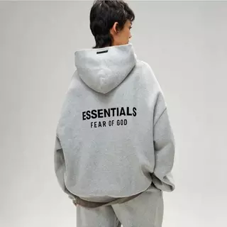 ส่วนลด 50 % Fear of God Essentials Hoodie FW24 Hoodie Holiday Core เสื้อฮู้ด Logo ยาง โอเวอร์ไซส์ เนื้อผ้าดี