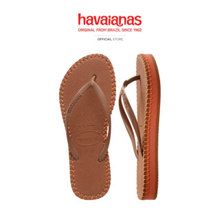 HAVAIANAS รองเท้าแตะ Slim Flatform Loop Flip Flops BROWN 414…