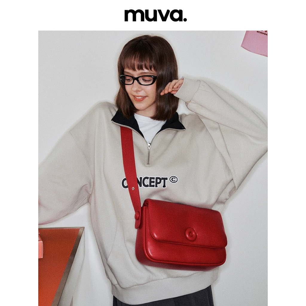 [Pre-order] MUVA. - Fluffy Donut & Genuine Leather Donut กระเป๋าสะพายข้าง รุ่นขนมโดนัท