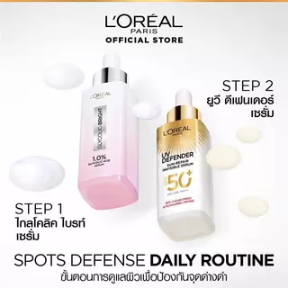 ลอรีอัล ปารีส L'Oreal Paris UV Defender Sun-Repair Invisible Serum SPF 50+ PA+++ เซรั่มกันแดดเนื้อบางเบา 30ml