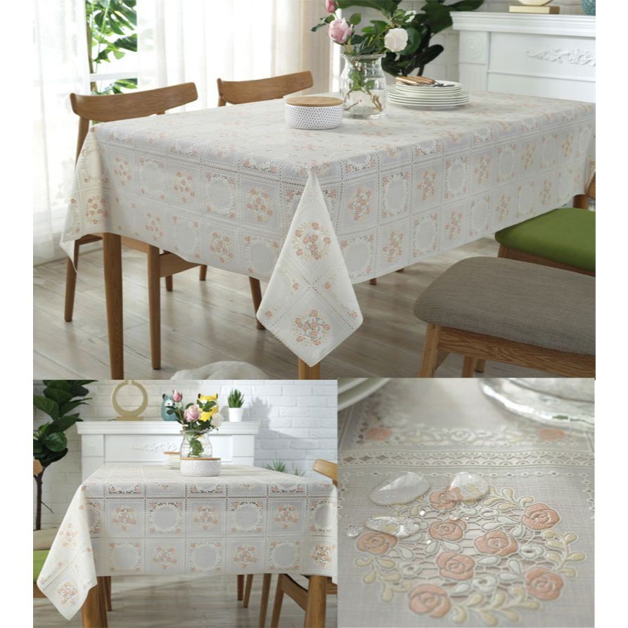 ผ้าปูโต๊ะสี่เหลี่ยมไร้ซัก PVC งานฝีมือเยอรมัน |   แผ่นรองโต๊ะพลาสติก |   ผ้าปูโต๊ะโต๊ะกาแฟห้องนั่งเล่น |   แผ่นรองโต๊ะกั - รูปที่ 6