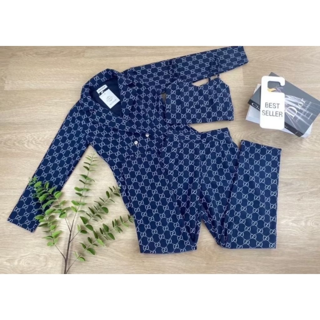 SMเซ็ต3ชิ้นเสื้อและกางเกงขายาว Nuy shop SM