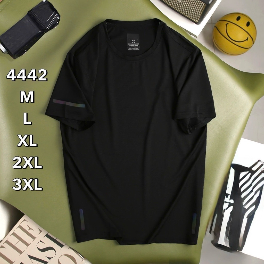 เสื้อกีฬาผู้ชาย คอกลมแขนสั้น เนื้อผ้าลื่น T Shirt man17