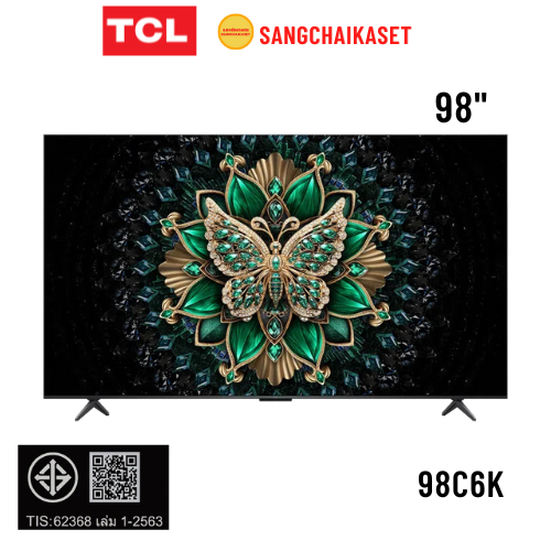 (กรุงเทพฯปริมณฑลให้ร้านส่งทักแชทค่ะ)TCL ทีวี C6K Google TV 98 นิ้ว 4K UHD QD-Mini LED รุ่น 98C6K ปี 