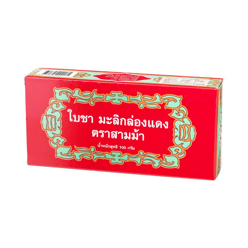 3 HORSES สามม้าใบชายอดมะลิ 100กรัม [8850804000131]