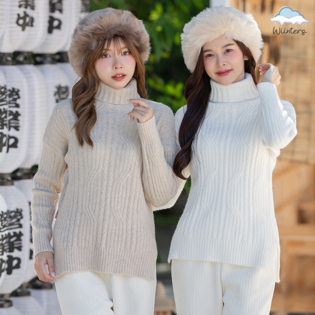 [ Barbii Turtleneck Sweater – G12 ] 4 สี I เสื้อไหมพรมคอเต่า เสื้อไหมพรม สเวตเตอร์ หนา นุ่ม กันหนาวได้ดี ลวดลายสวยงาม ราคา ถูกที่สุด ดีลบีเคเค แกลเลอรีภาพที่ 3