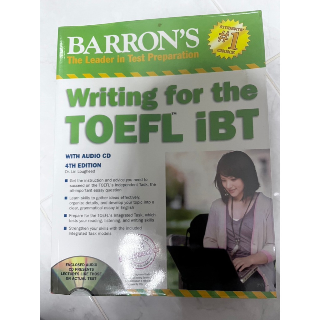 [หนังสือมือสอง] Barron's Writing for the TOEFL-IBT with Audio CD 4th edition