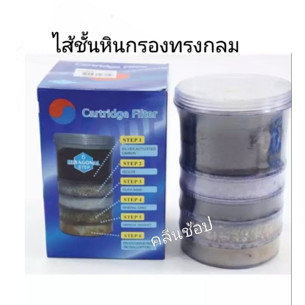 ไส้ชั้นหินกรองทรงกลม  สำหรับเครื่องกรองน้ำแร่
