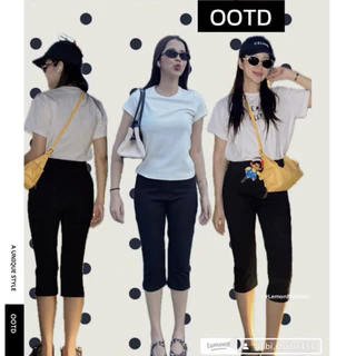 (พรีออเดอร์ทุกไซส์ ) Carpi Pants สกินนี่ปลายขา Kendel ผ้าตัวนี้พรีเมียมนะคะ 🖤