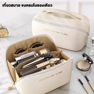 💄กระเป๋าเครื่องสําอาง กระเป๋าออแกไนเซอร์ กันน้ํา หนัง PU จุของได้เยอะ แบบพกพา