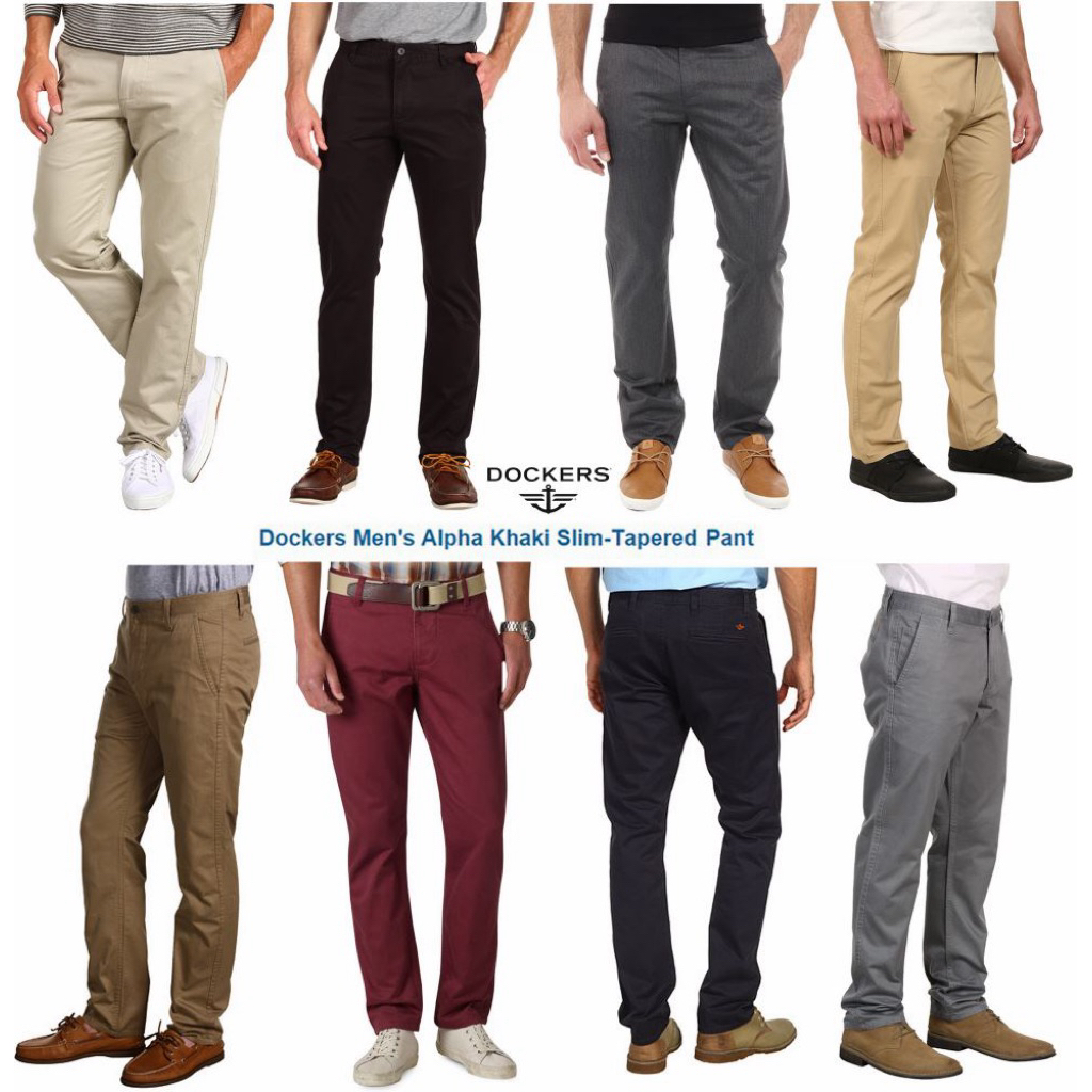 กางเกงขายาว Dockers Alpha Khaki Slim Tapered
