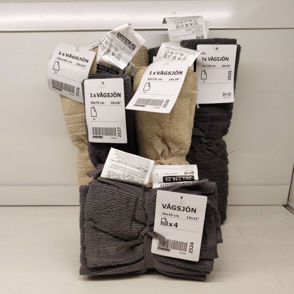 IKEA,แท้,ผ้าเช็ดตัวอิเกีย,อีเกีย, Ikea ผ้าขนหนู 70x140 ซม.