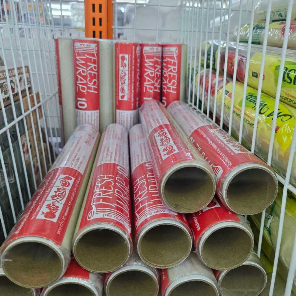 แรปเล็ก10 mic 30 ซม. Wrap ฟิล์มห่ออาหาร ฟิล์มยืดห่ออาหาร  Fresh-wrap (Food Wrapping Film) แรปห่ออาหา
