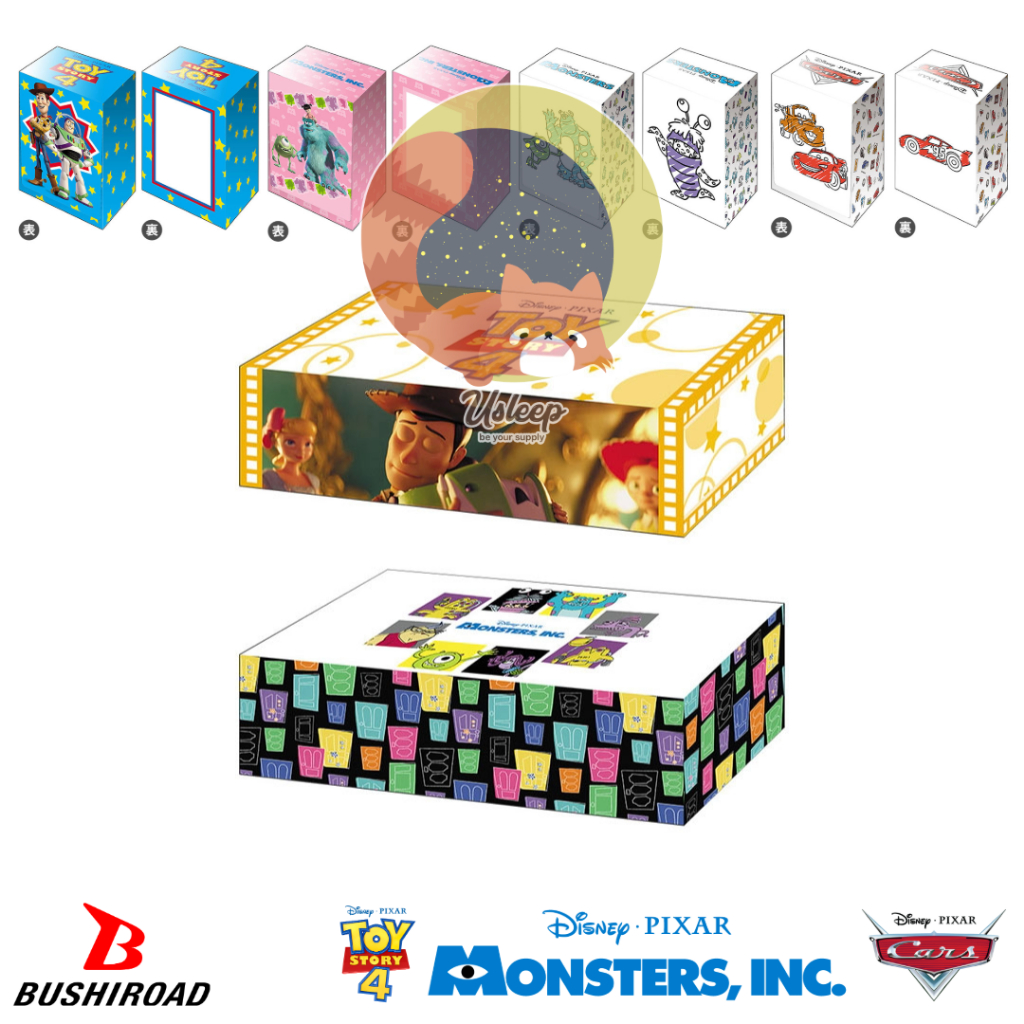Bushiroad Deck Holder V3 & Storage V2 PIXAR : TOY STORY, Monsters, Inc., Cars - กล่องใส่การ์ด