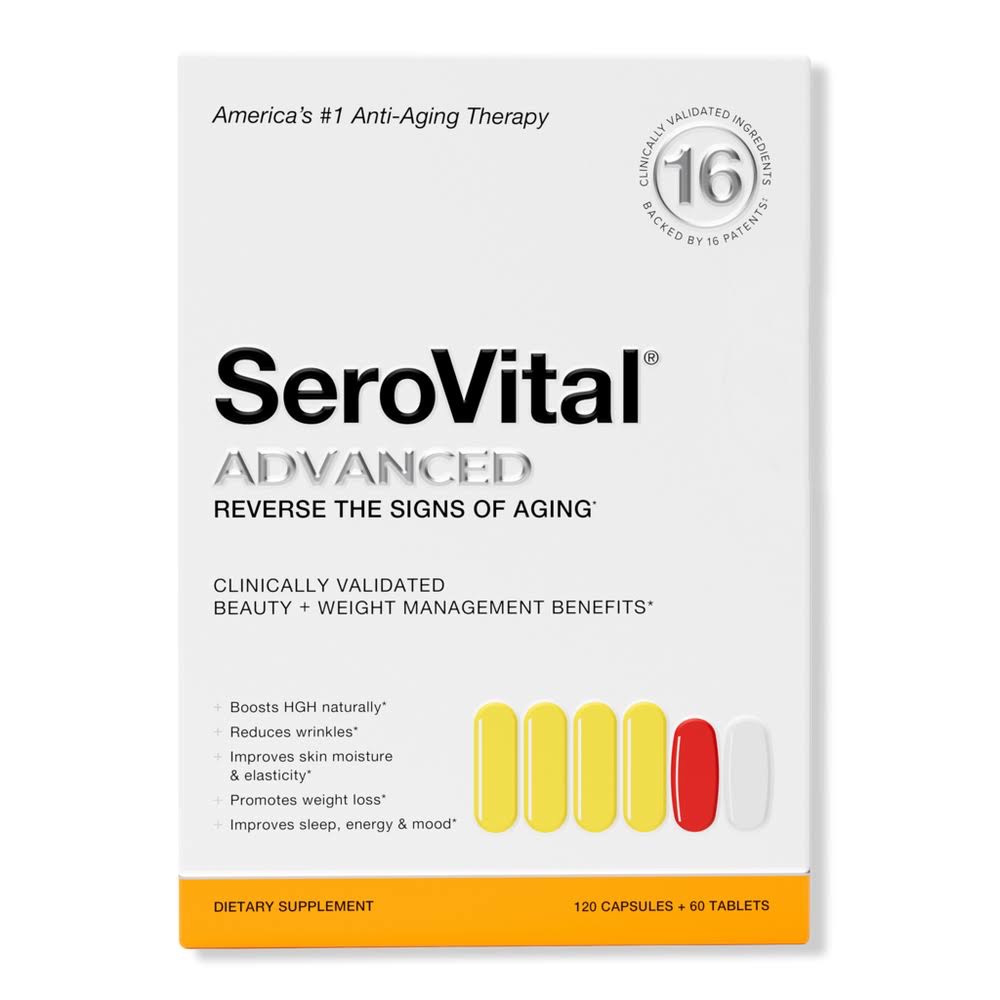 Serovital Advanced 120+60 Tablets, exp. 10.2027 (ของแท้ 100%สั่งจาก serovital.com)