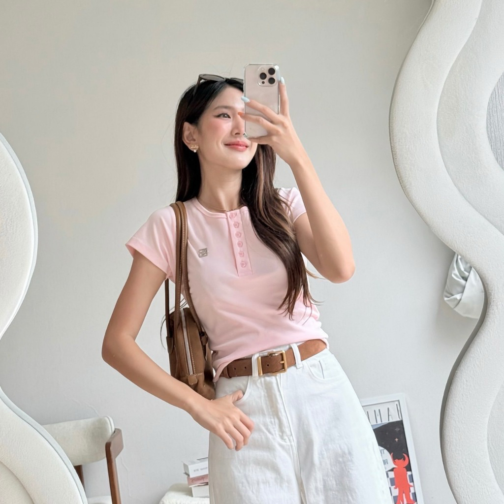 ส่งต่อ NICHARIS -  รุ่น Miki Top ชมพู S