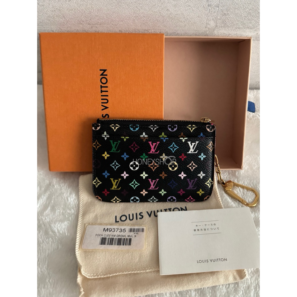 #พร้อมส่ง Lv key cles dc14 black multicolor