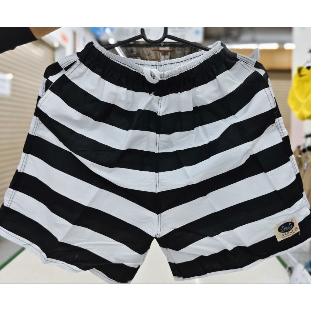 กางเกงเจเจ ริ้วขาวดำ M, L, XL, XXL