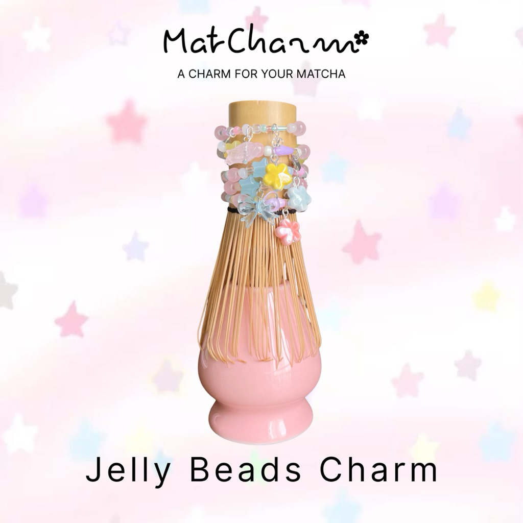 Jelly Beads Charm—Chasen charm จี้แต่งแปรงมัทฉะ