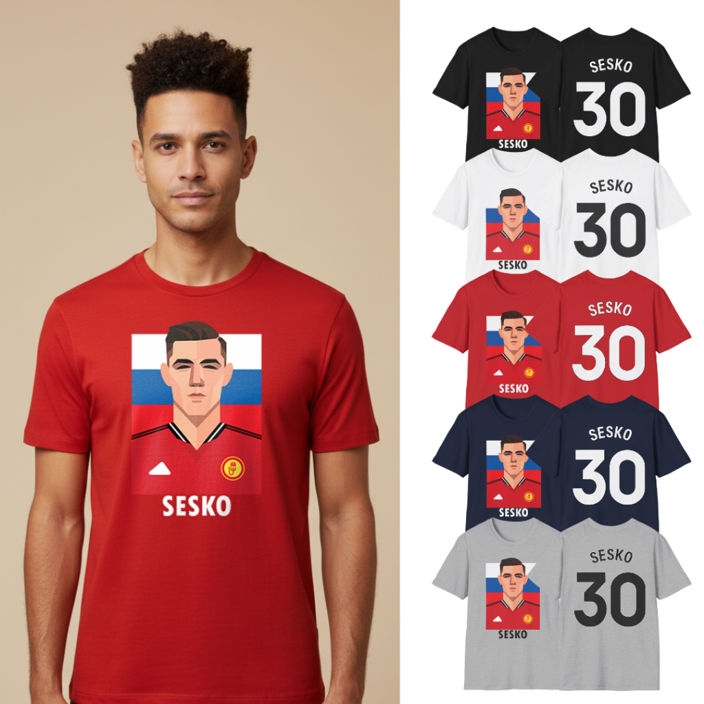 PSM เสื้อยืดลายนักฟุตบอล Benjamin Seško