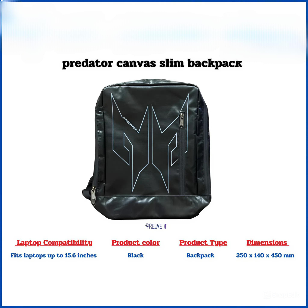 กระเป๋า Acer predator canvas slim backpack