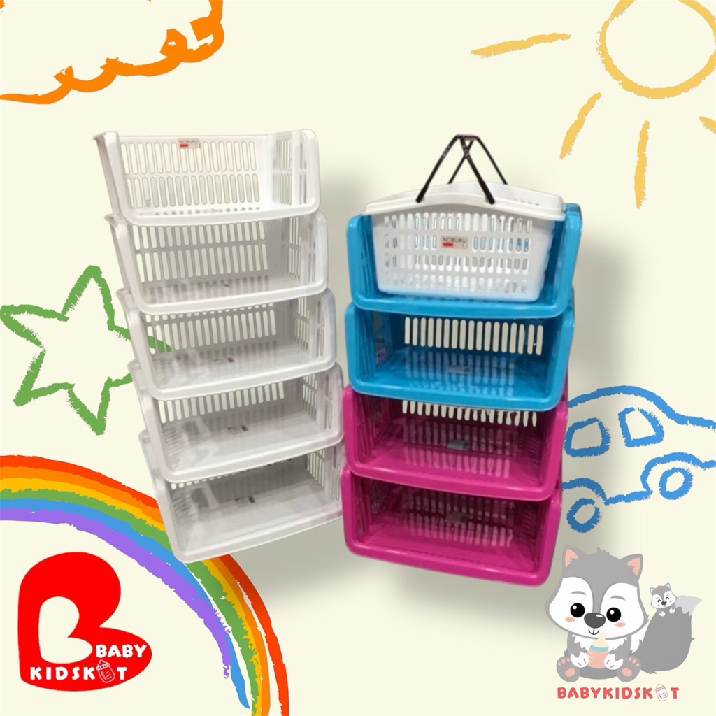 ชั้นวางของ พลาสติก ตะกร้าวางของ ต่อเองได้ 65บาท= 1ชิ้น (1ชั้น) RUH SQV