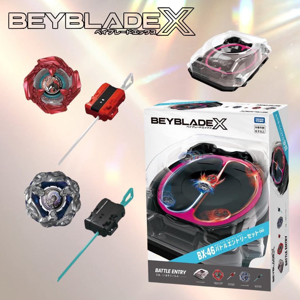 <มือหนึ่ง>พร้อมส่ง ของแท้ Takara Tomy Beyblade X : BX-46 Battle Entry Set Infinity