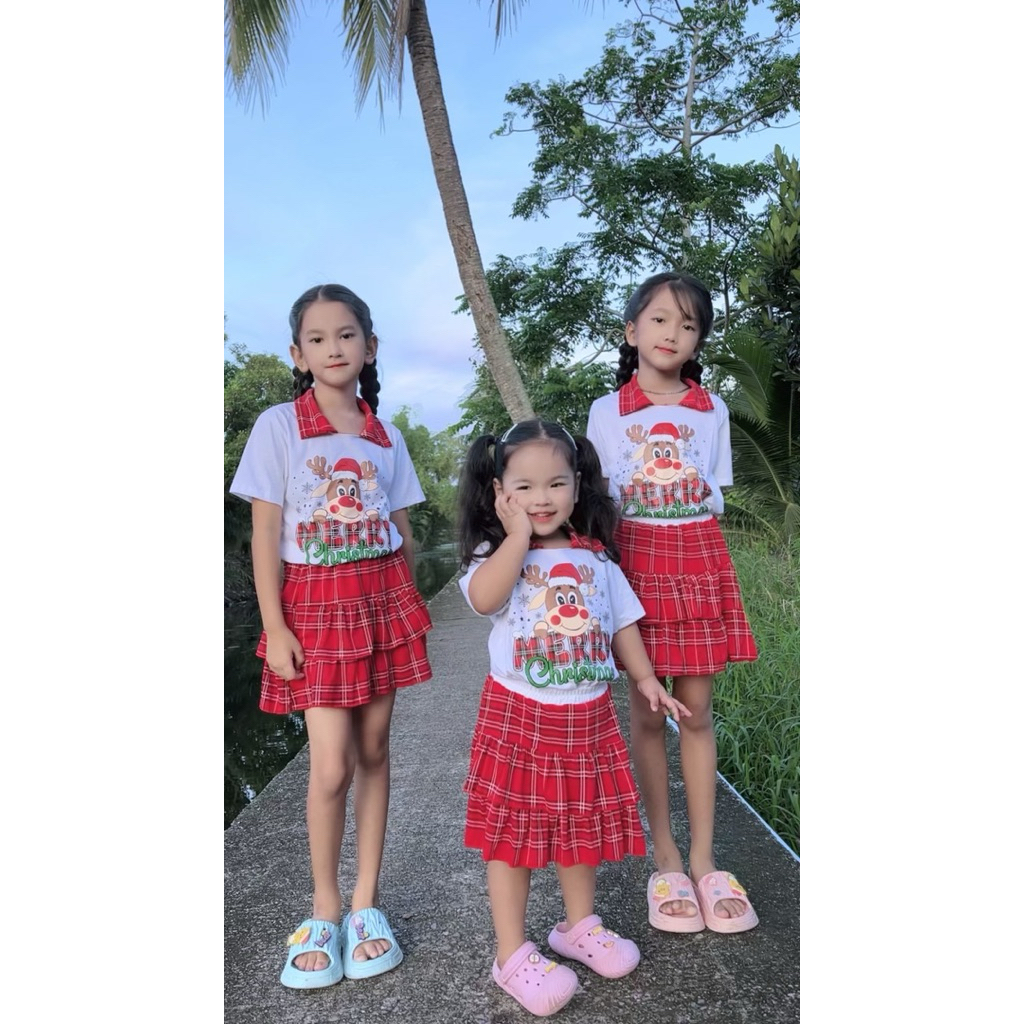MK ชุดเด็กลายสก็อต น่ารัก