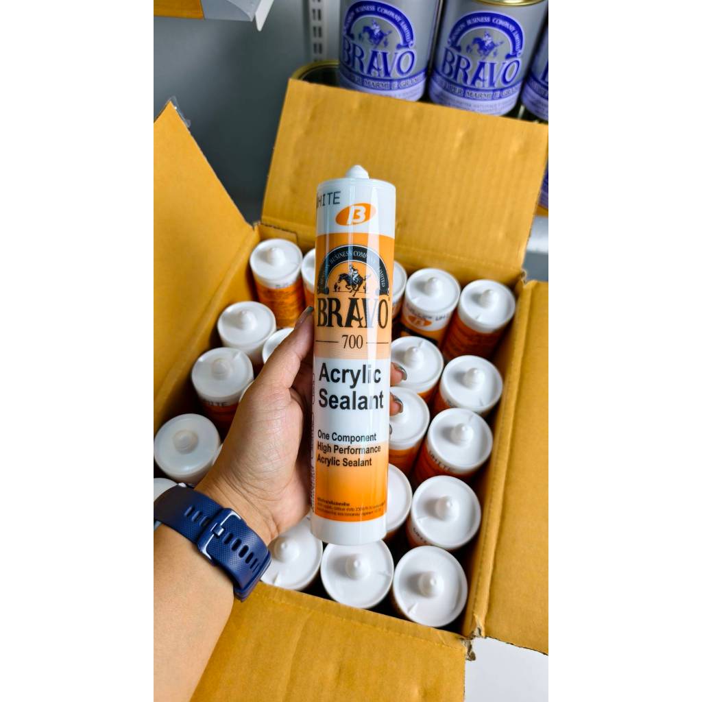 BRAVO700 by Fixdee อะคริลิคซีลแลนท์ อุดรอยแตกร้าวทุกพื้นผิว ทาสีทับได้ เก็บงานสวย พร้อมส่ง - รูปที่ 5