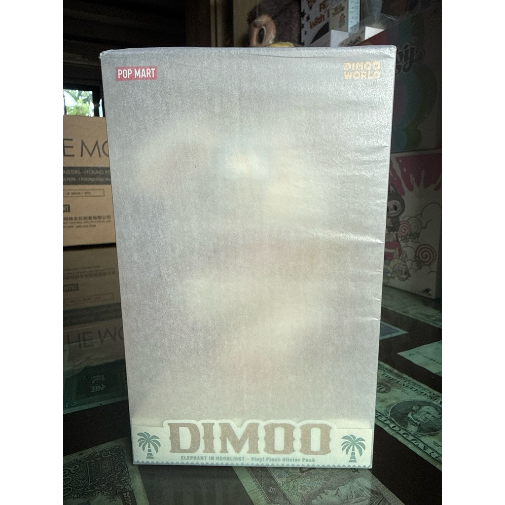 【Thailand Exclusive】POP MART DIMOO ELEPHANT IN MOONLIGHT - Vinyl Plush Blister Pack Combination Set