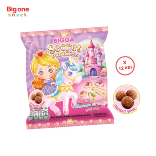 บิ๊กก้า ข้าวโพดอบกรอบรสช็อกโกแลต พรีเมี่ยมสุดเซอร์ไพร์ส 12ก. Bigga Corn Snack Chocolate Flavor with Surprise Premium 12g