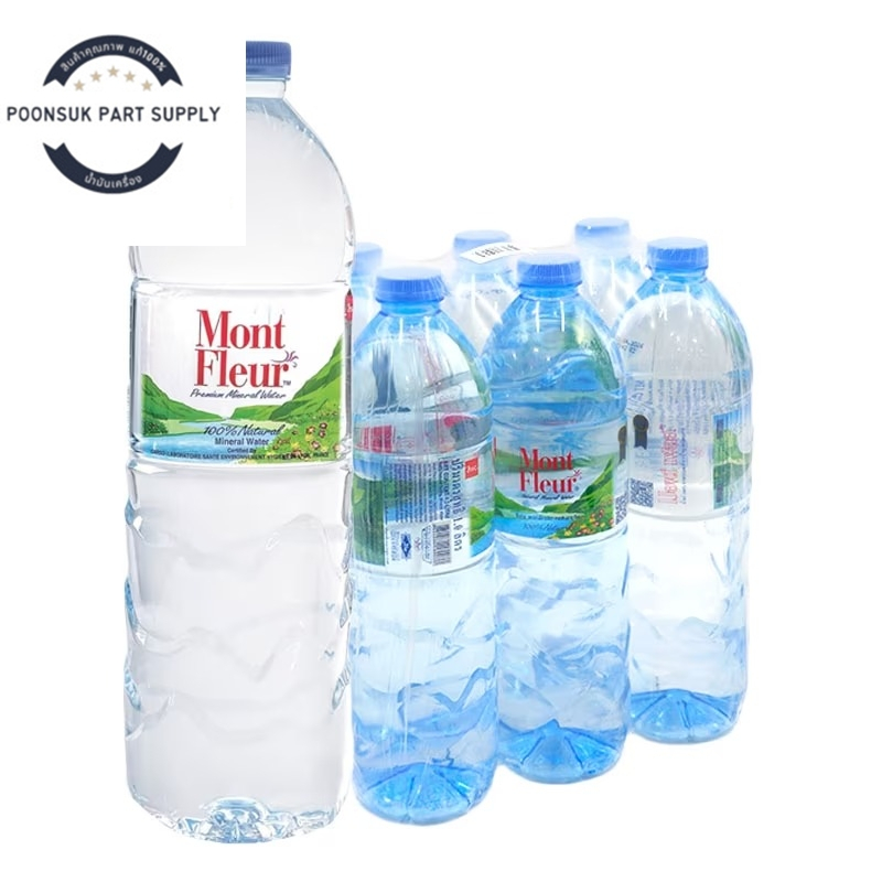 mont fleur มองต์เฟลอ น้ำแร่ น้ำแร่ธรรมชาติ 1 ล. x 6